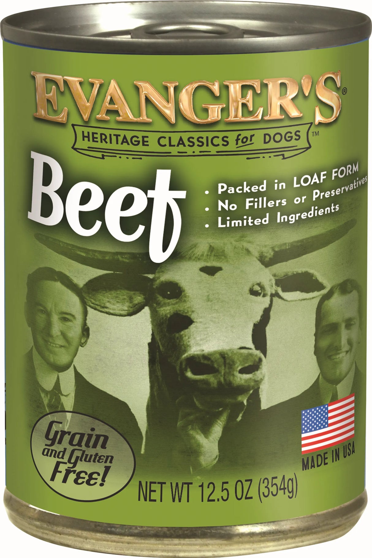 Evanger's Classic All-Meat GF Beef for Dogs 12.5 oz Can