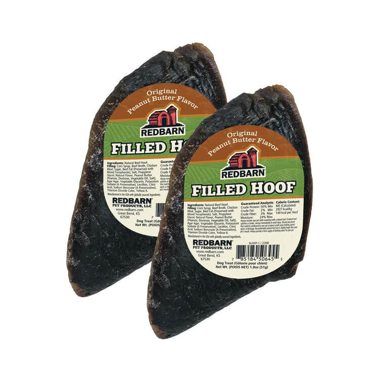 Redbarn Filled Peanut Butter Hoof Dog Treats