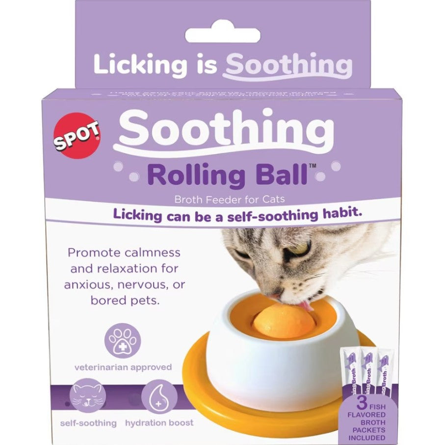 SPOT Soothing Roller Ball for Cats with Salmon Broth