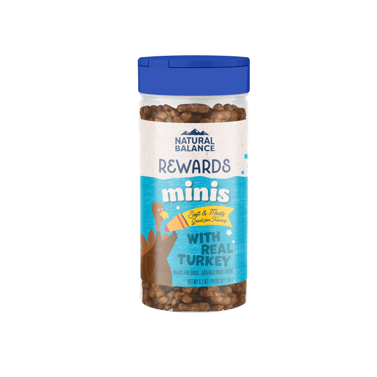 Natural Balance Rewards Mini Turkey Dog Treats: 5.3 oz