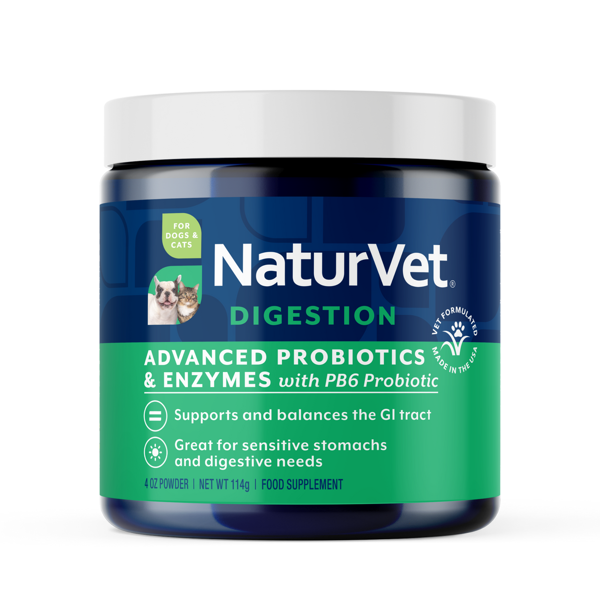 Naturvet Dog & Cat Advanced Probiotic Powder: 4oz