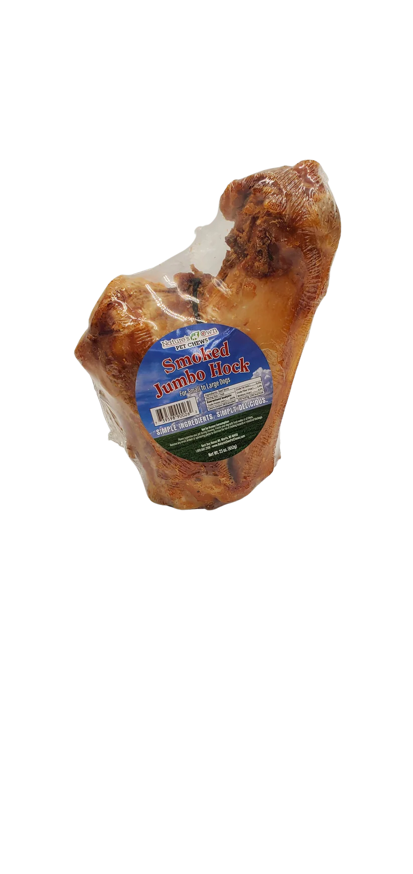 Nature's Own Smoked Beef Hock: 8 in