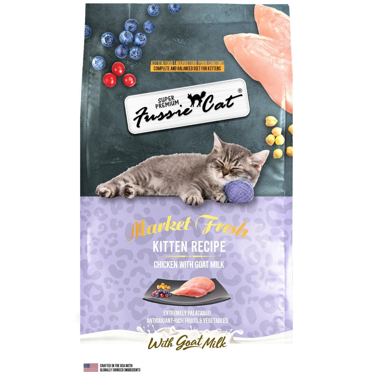 Fussie Cat Market Fresh Kitten Formula Dry Cat Food: 3.5lbs