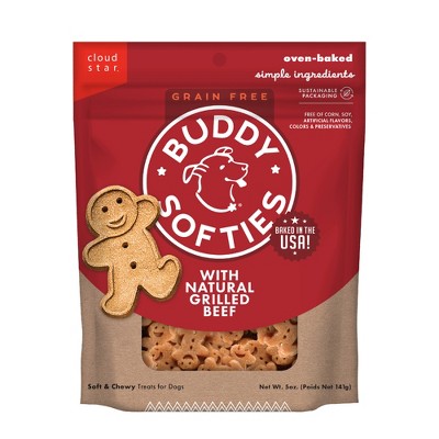 Buddy Biscuits Soft & Chewy Beef Dog Treats: 5 oz