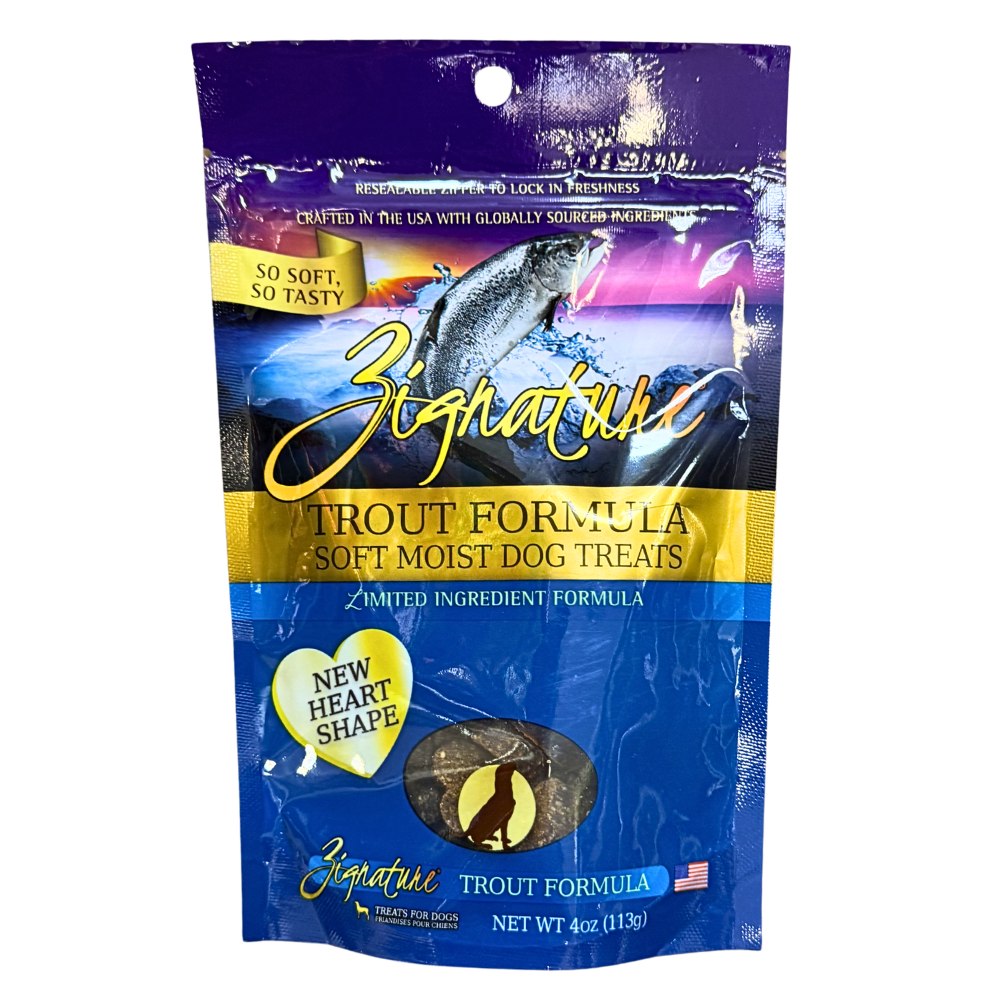 Zignature Trout Soft Moist Grain Free Dog Treats