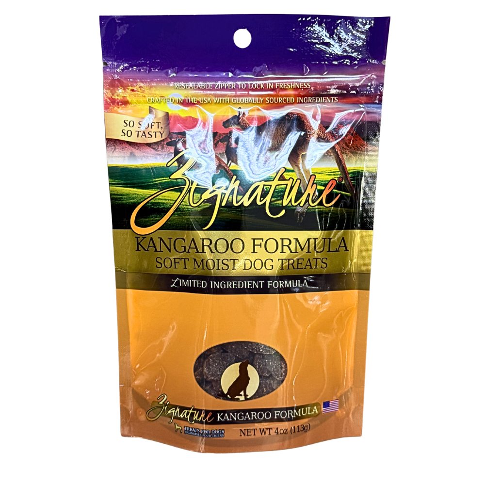 Zignature Kangaroo Soft Moist Grain Free Dog Treats