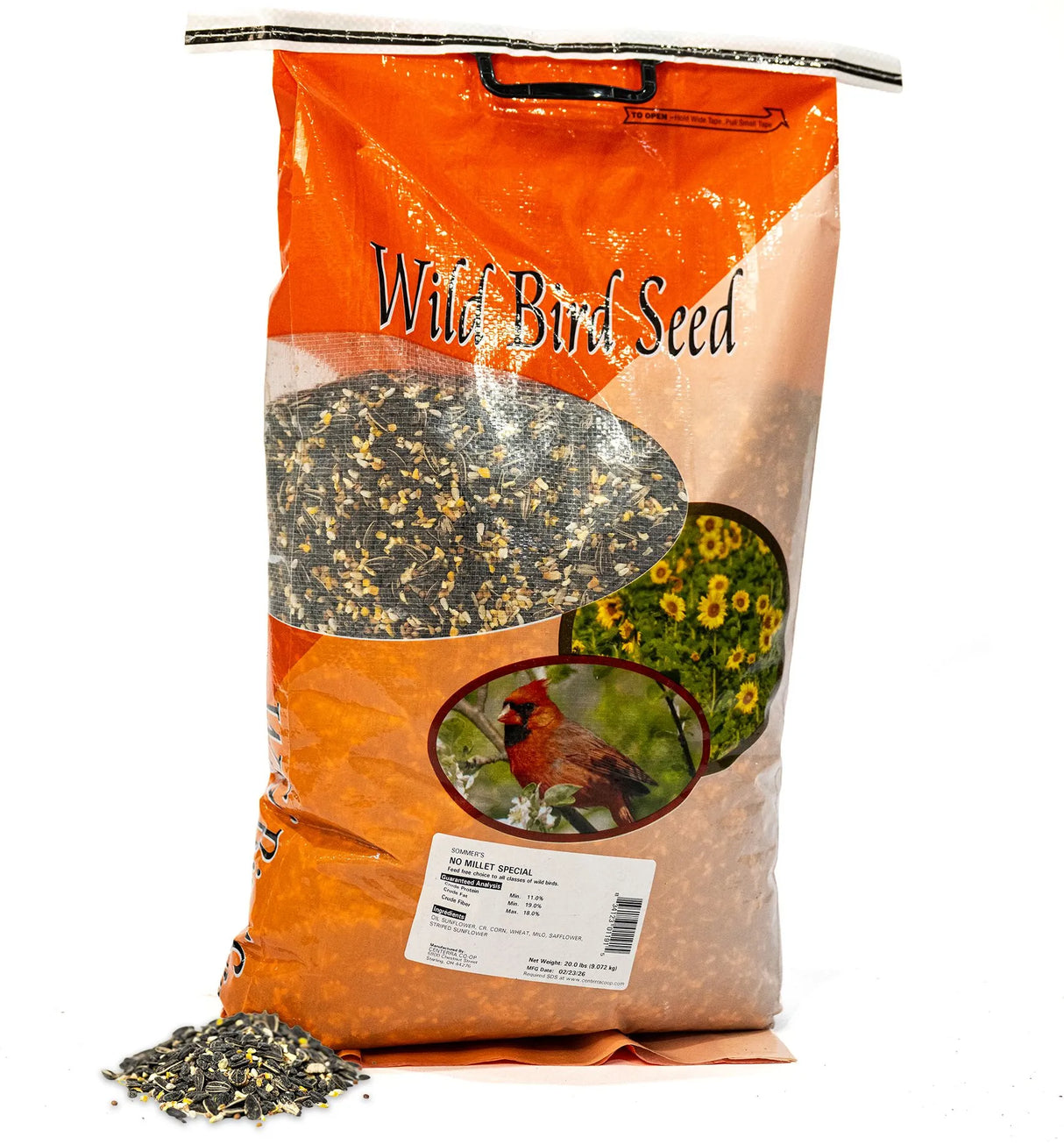 Sommers No Millet Special Bird Seed: 20lbs