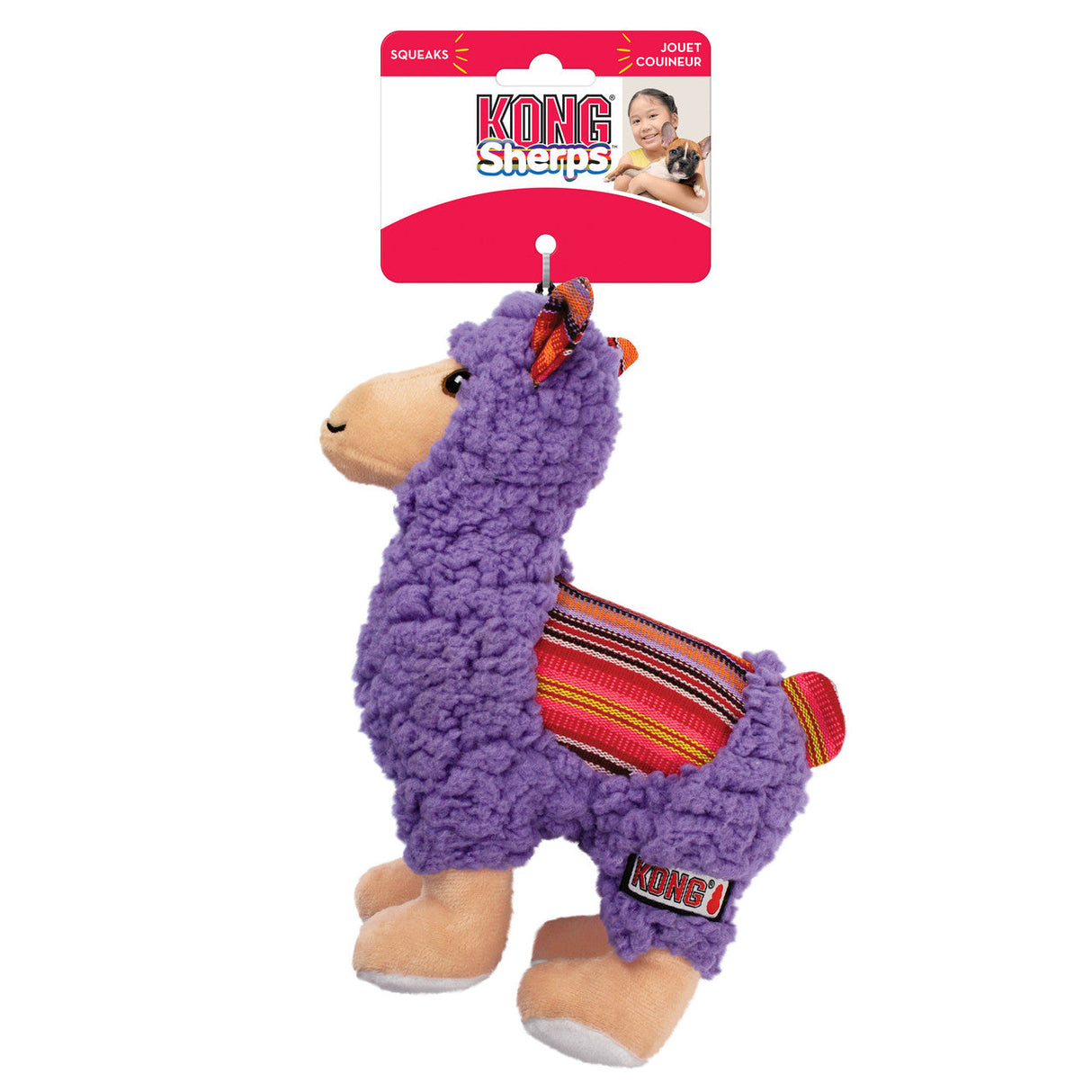KONG Sherps Llama Dog Toy: Medium