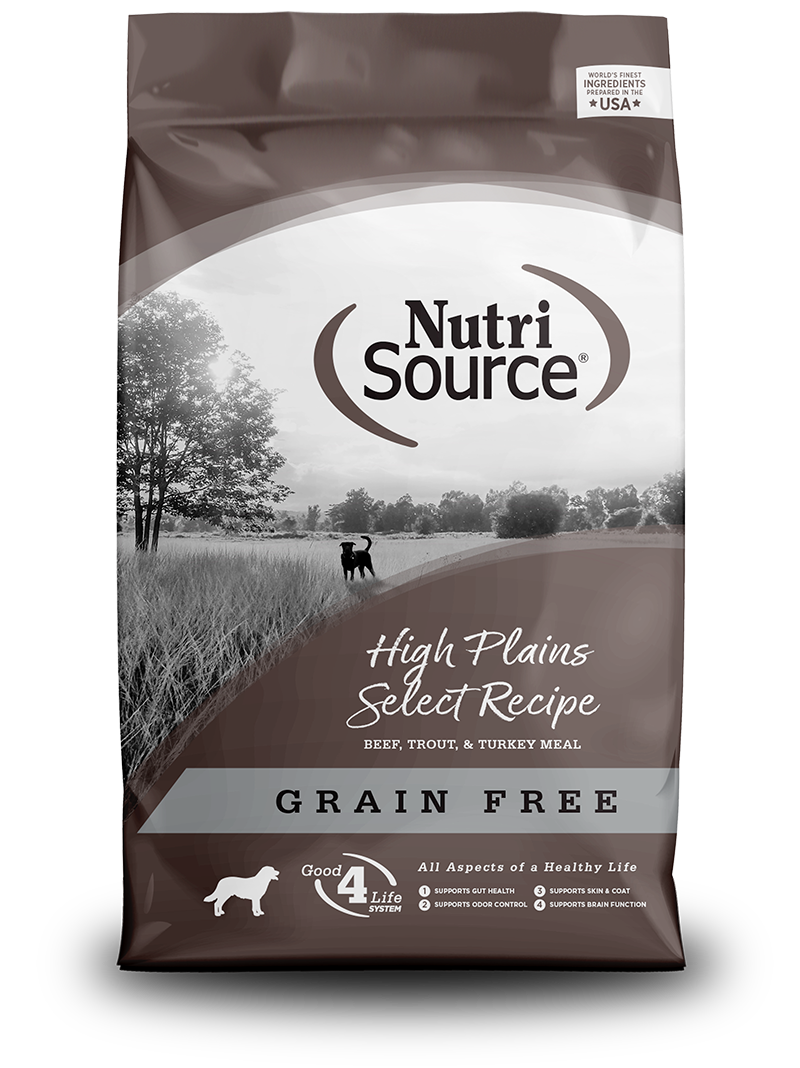 NutriSource High Plains Select Recipe Grain Free Dog Food, 4lb