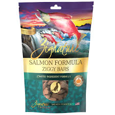 Zignature Salmon Ziggy Bar Grain Free Dog Treats: 12oz