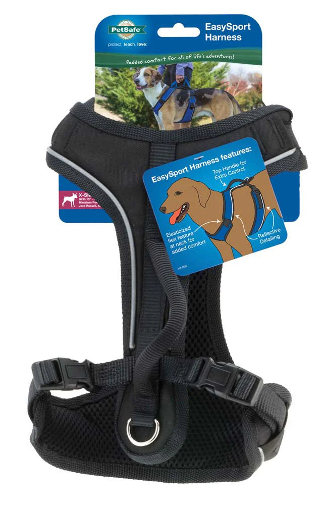 Pet Safe EasySport Comfortable Dog Harness Black: XXS