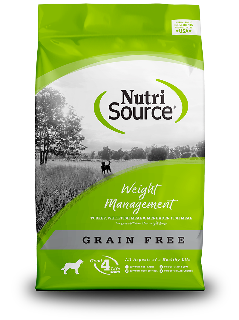 NutriSource Weight Management Grain Free Dog Food, 4lb