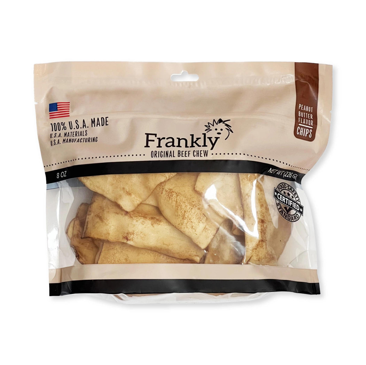 Frankly Peanut Butter Collagen Chips: 8 oz