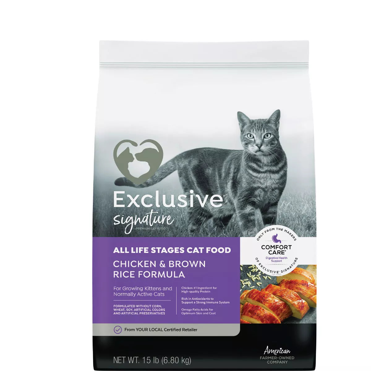 Exclusive Signature Chicken Rice Cat Food: 15 lb.
