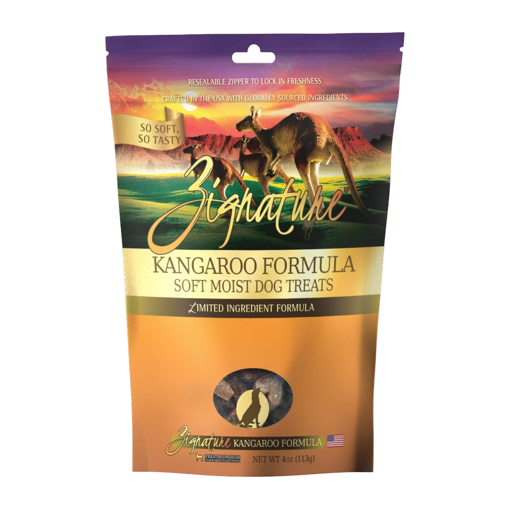 Zignature Soft Moist Grain Free Dog Treats: 4 oz