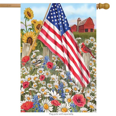 Briarwood Lane America the Beautiful House Flag