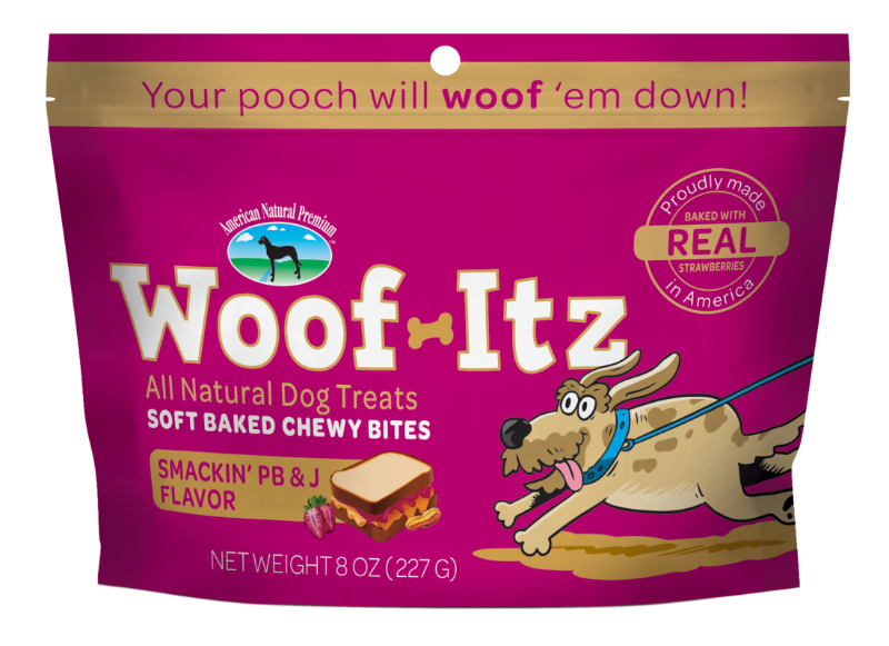 ANP Woof-Itz Smackin PB & J Dog Treats: 8 oz