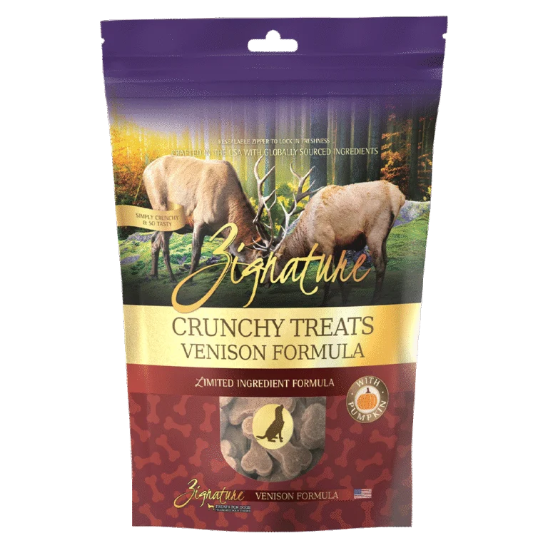 Zignature Ziggy Bar Grain Free Dog Treats: 12 oz