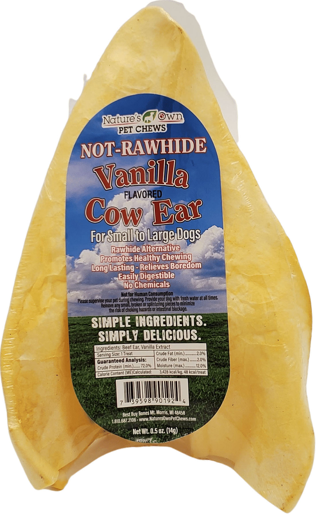 Cow ear Nature's Own USA - Pumpkin Spice