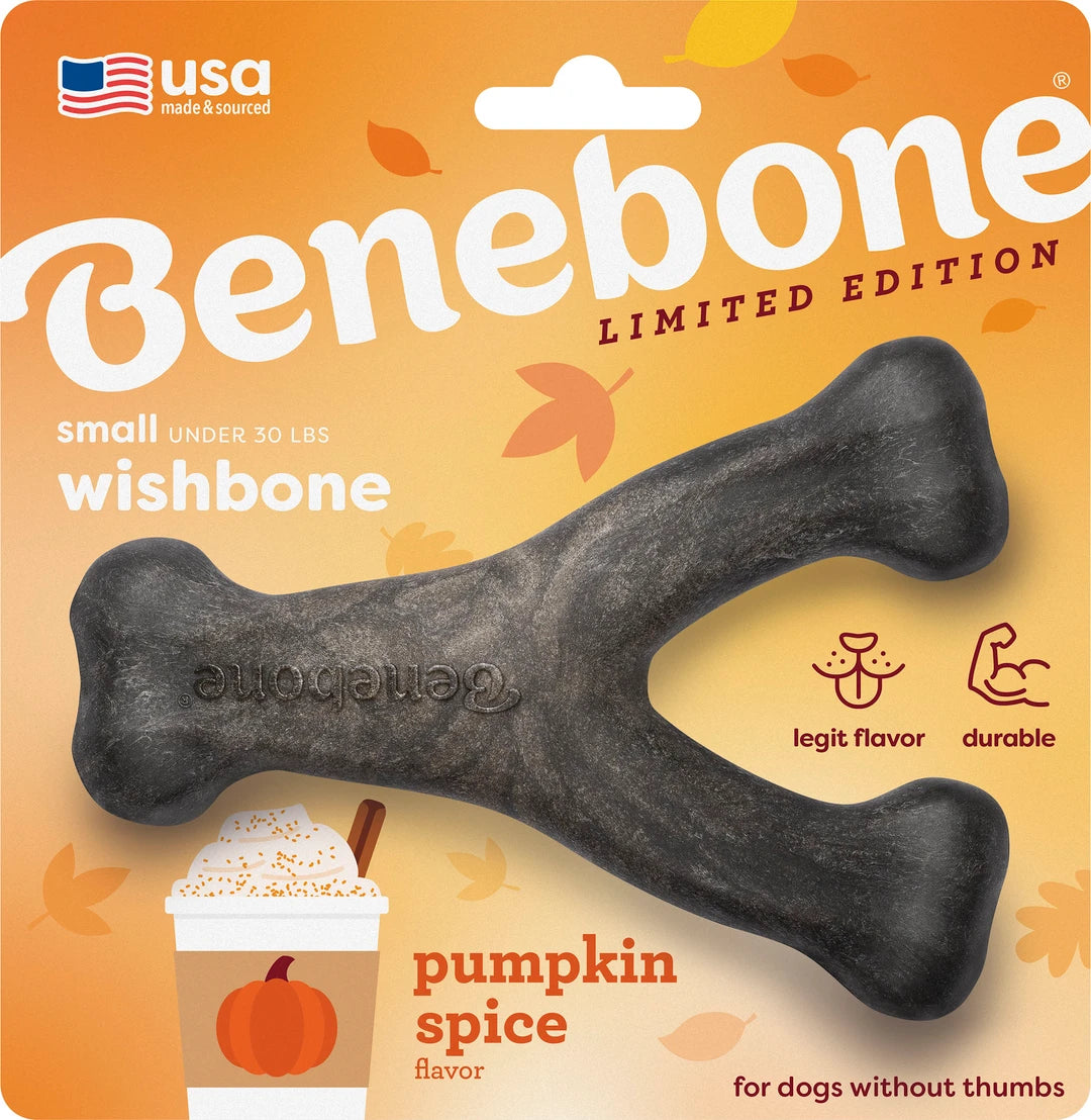 Benebone Holiday Wishbone for Dogs - Pumpkin Spice