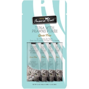Fussie Cat Puree 4 pack Tube Grain Free Cat Treats