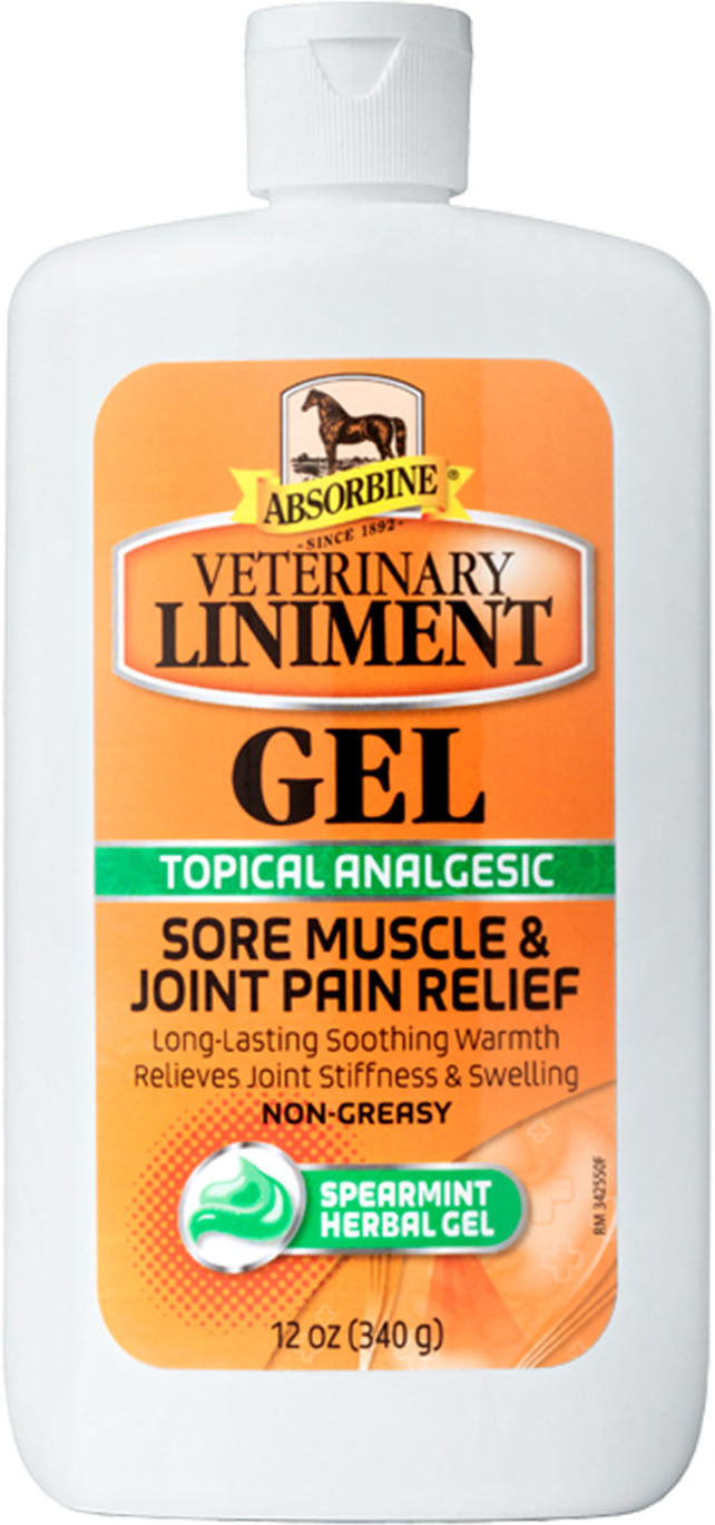 Absorbine Veterinary Liniment Gel Spearmint - 12 Oz