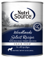 NutriSource Woodlands Select Grain Free Wet Dog Food
