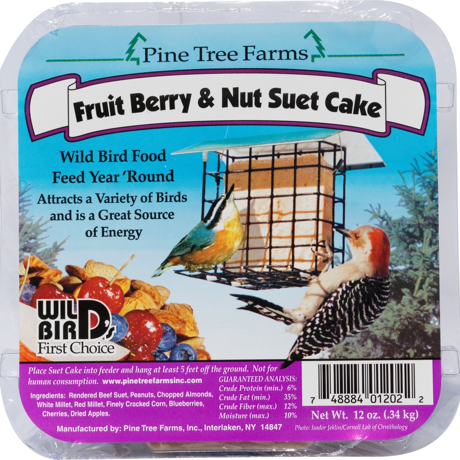 Pine Tree Farms / Birdwatcher's Best Suet Cakes - 11-12 oz
