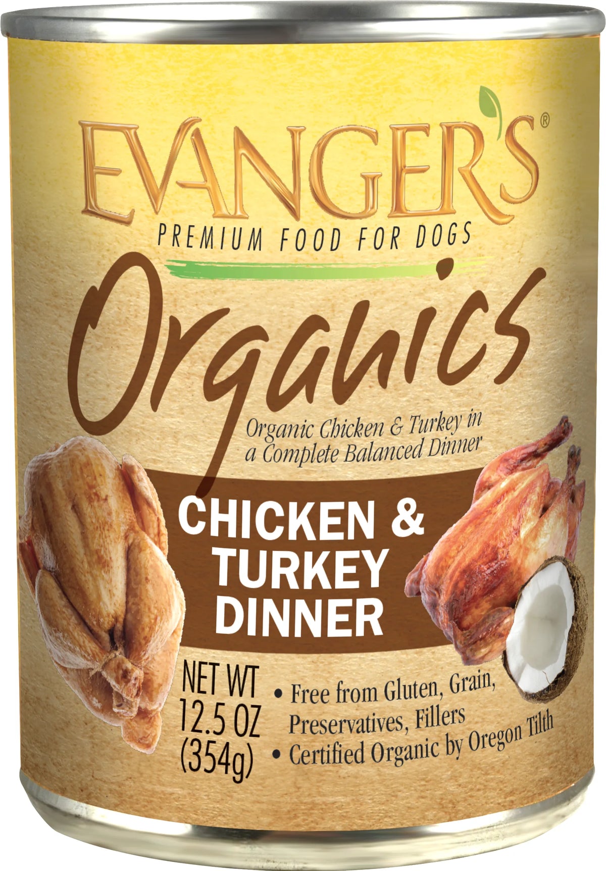Evanger's Organics Canned Dog Food