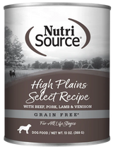 Nutrisource Grain Free Canned Dog Food