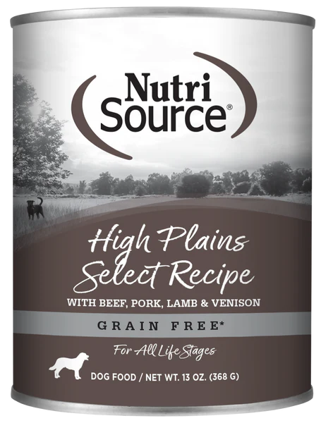 Nutrisource Grain Free Canned Dog Food: 12.3 oz