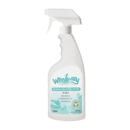 Wee Away 3-in-One Litter Box Cleaner & Refresh Spray 16 oz