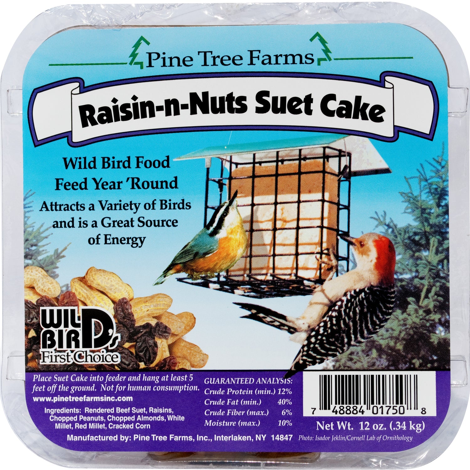 Pine Tree Farms / Birdwatcher's Best Suet Cakes - 11-12 oz