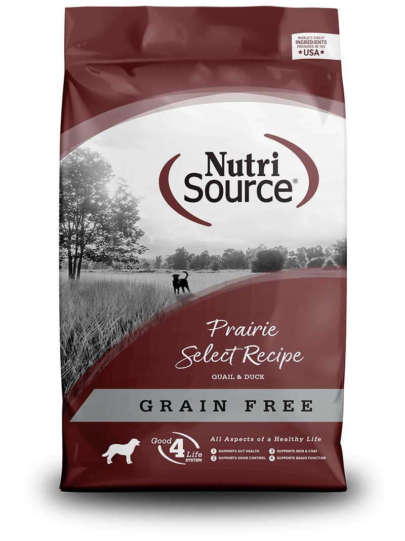 NutriSource Prairie Select Recipe Grain Free Dog Food, 12lb