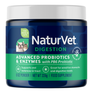 Naturvet Dog & Cat Probiotics Advanced Enzymes Powder 8 oz