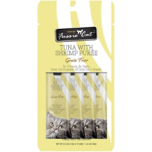 Fussie Cat Puree 4 pack Tube Grain Free Cat Treats