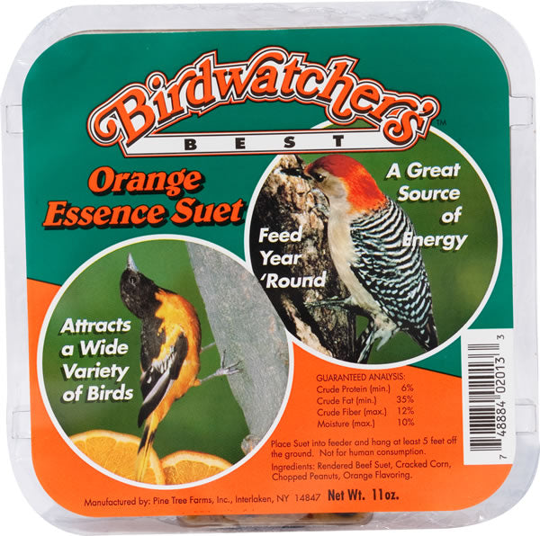 Birdwatchers Best Orange Essence Suet - 11 oz