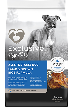 Exclusive Signature All Life Stages Lamb Rice Dry Dog Food