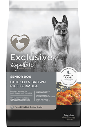 Exclusive Signature Senior Chicken Rice Dry Dog Food: 30 lbs
