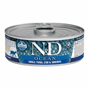 Farmina Cat N&D Ocean Grain Free Tuna, Cod, & Shrimp 2.5 oz Can