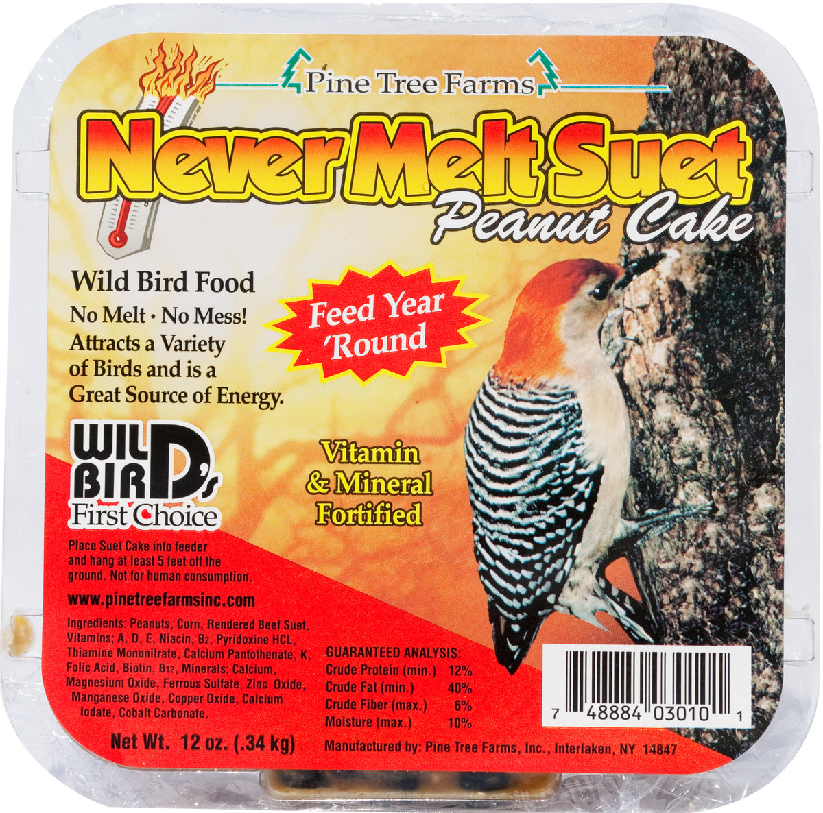 Pine Tree Farms / Birdwatcher's Best Suet Cakes - 11-12 oz
