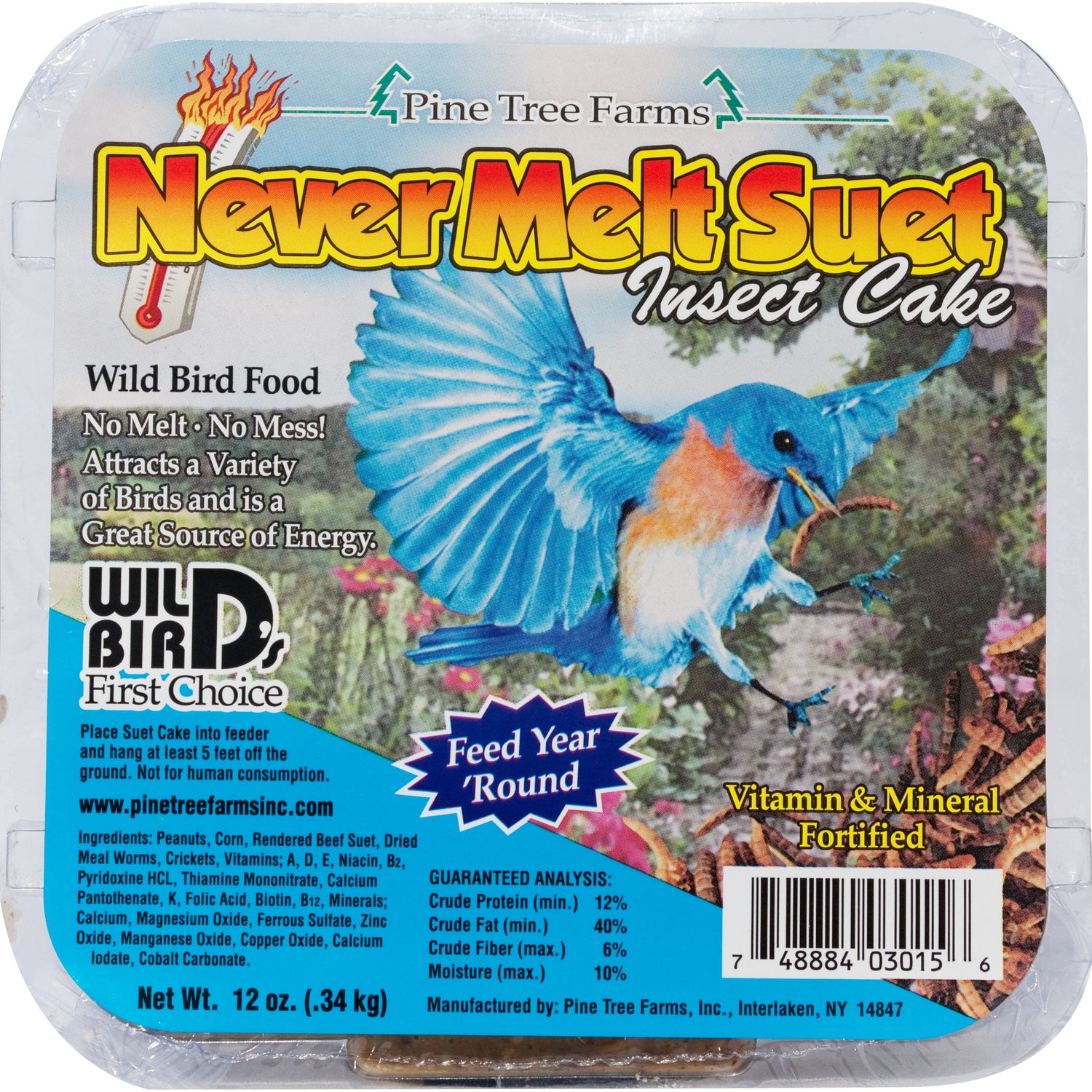 Pine Tree Farms / Birdwatcher's Best Suet Cakes - 11-12 oz