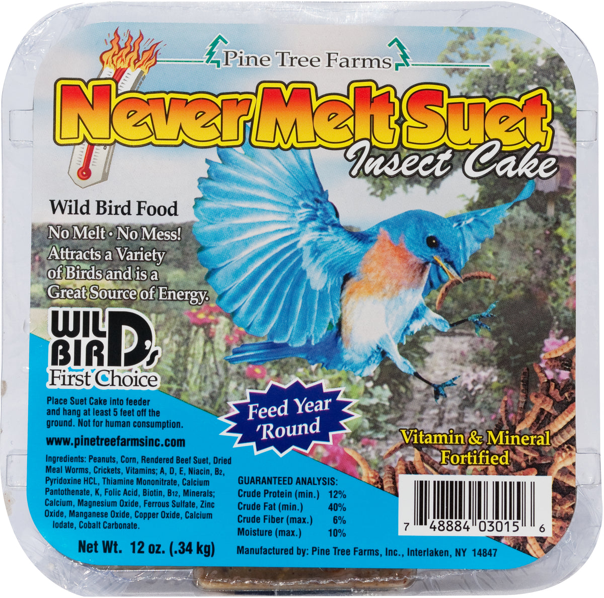 Pine Tree Farms / Birdwatcher's Best Suet Cakes - 11-12 oz