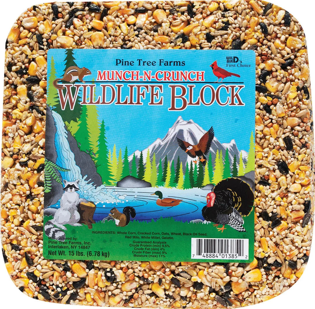 Pine Tree Farms Munch-N-Crunch Wildlife Block 15 lb