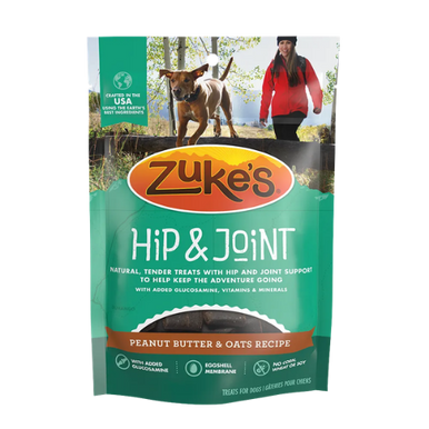 Zuke's Hip & Joint Peanut Butter & Oats Dog Treats: 6 oz