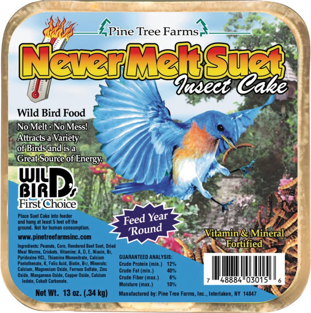 PTF Never Melt Insect Suet Cake 13oz