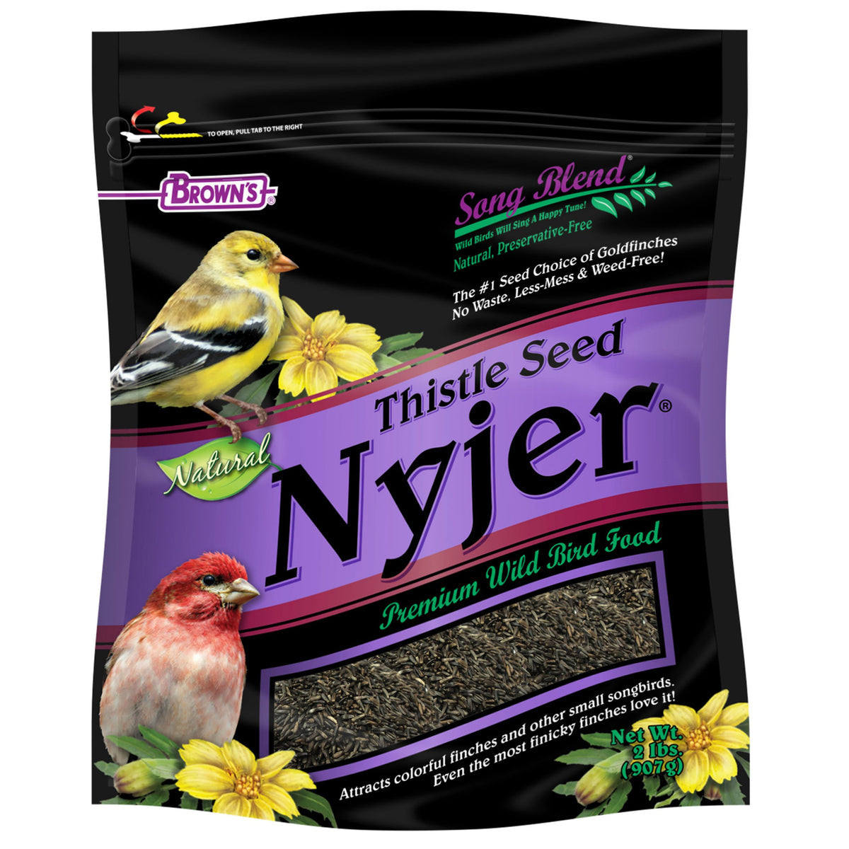 Brown's Nyjer Thistle Seed Song Blend: 5lb