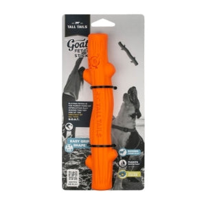 Tall Tails Orange Rubber Fetch Stick Dog Toy 10 inches