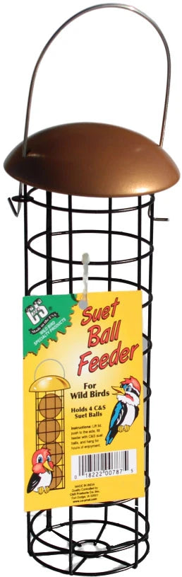 C&S Suet Ball Bird Feeder with Copper Top