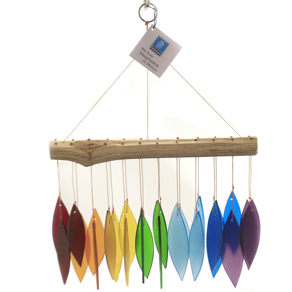 Rainbow Driftwood Wind Chime